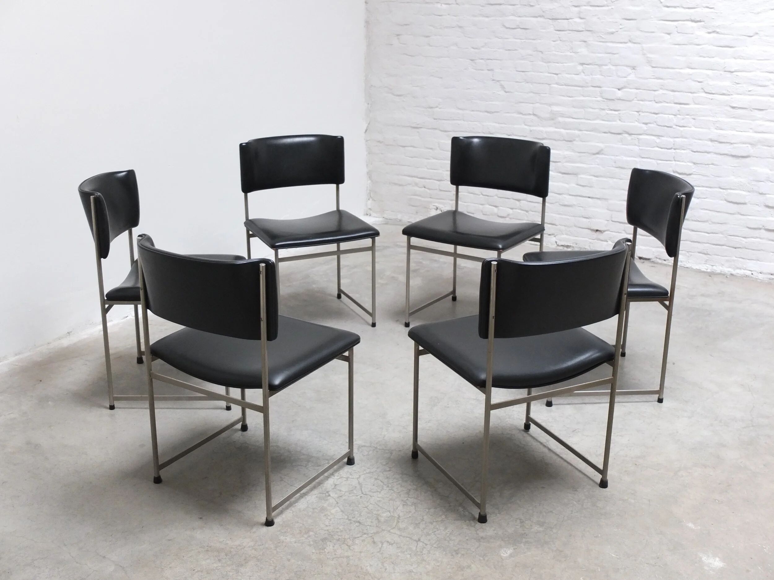 Set of 6 'SM08' dining chairs by Cees Braakman for Pastoe, 1960s