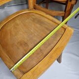 Ensemble de trois chaises bistrot vintage "Luterma", années 40/50