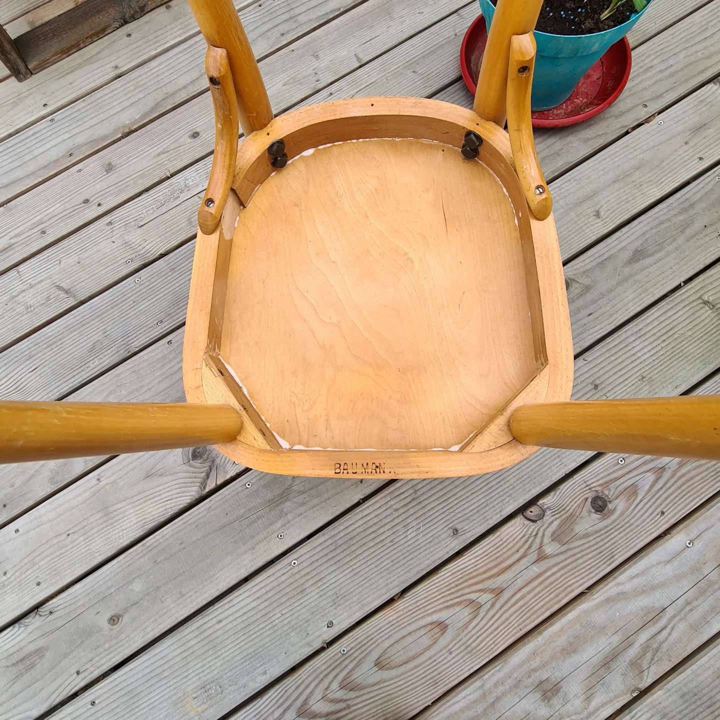 Ensemble de 4 chaises bistrot Baumann