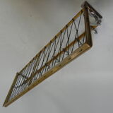 Vintage aluminum wall coat rack