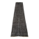 Distressed turkish narrow runner 290 x 60 cm wool vintage rug, overdyed black