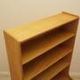 Danish ash veneer bookcase with adjustable shelves, 1970s