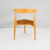 FH4103 Heart dining chairs by Hans Wegner for Fritz Hansen, Denmark 1950s