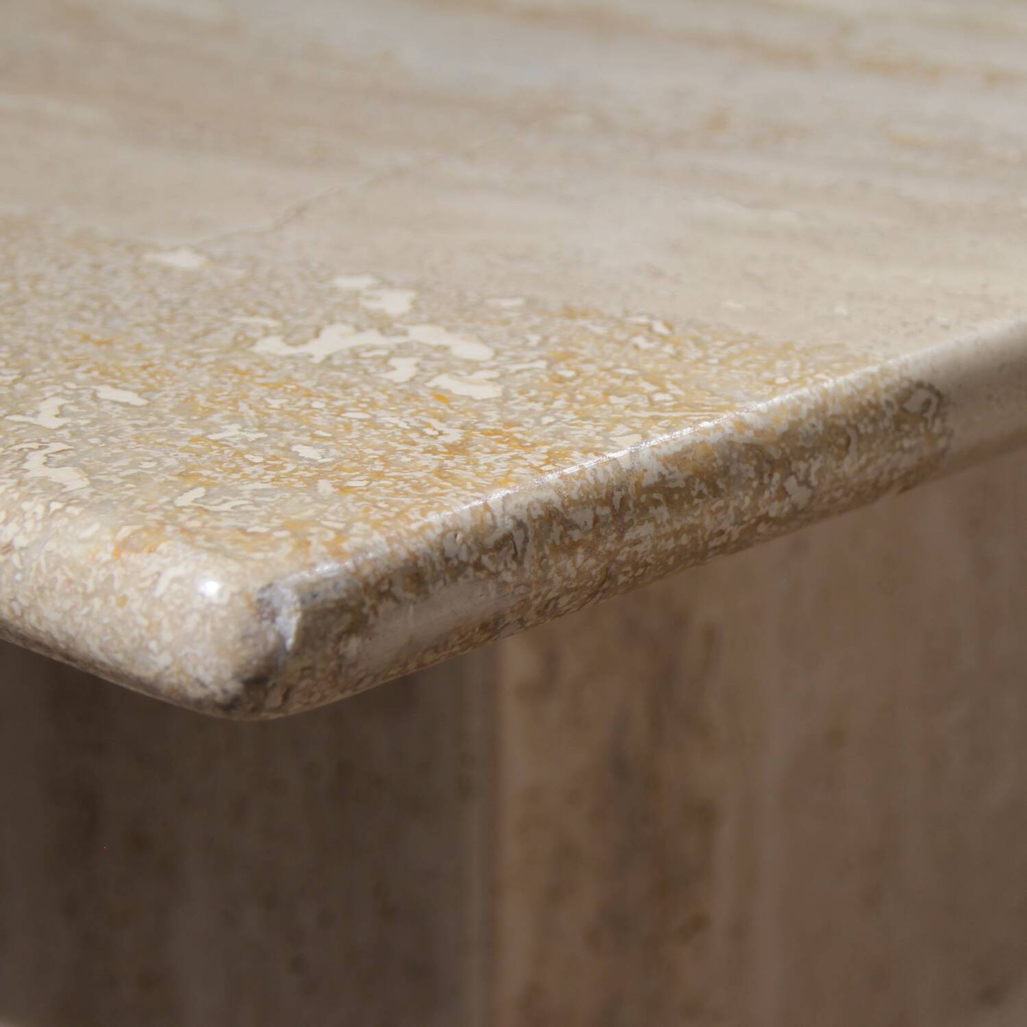 Nesting Table Set in Travertine | Italy 1970s