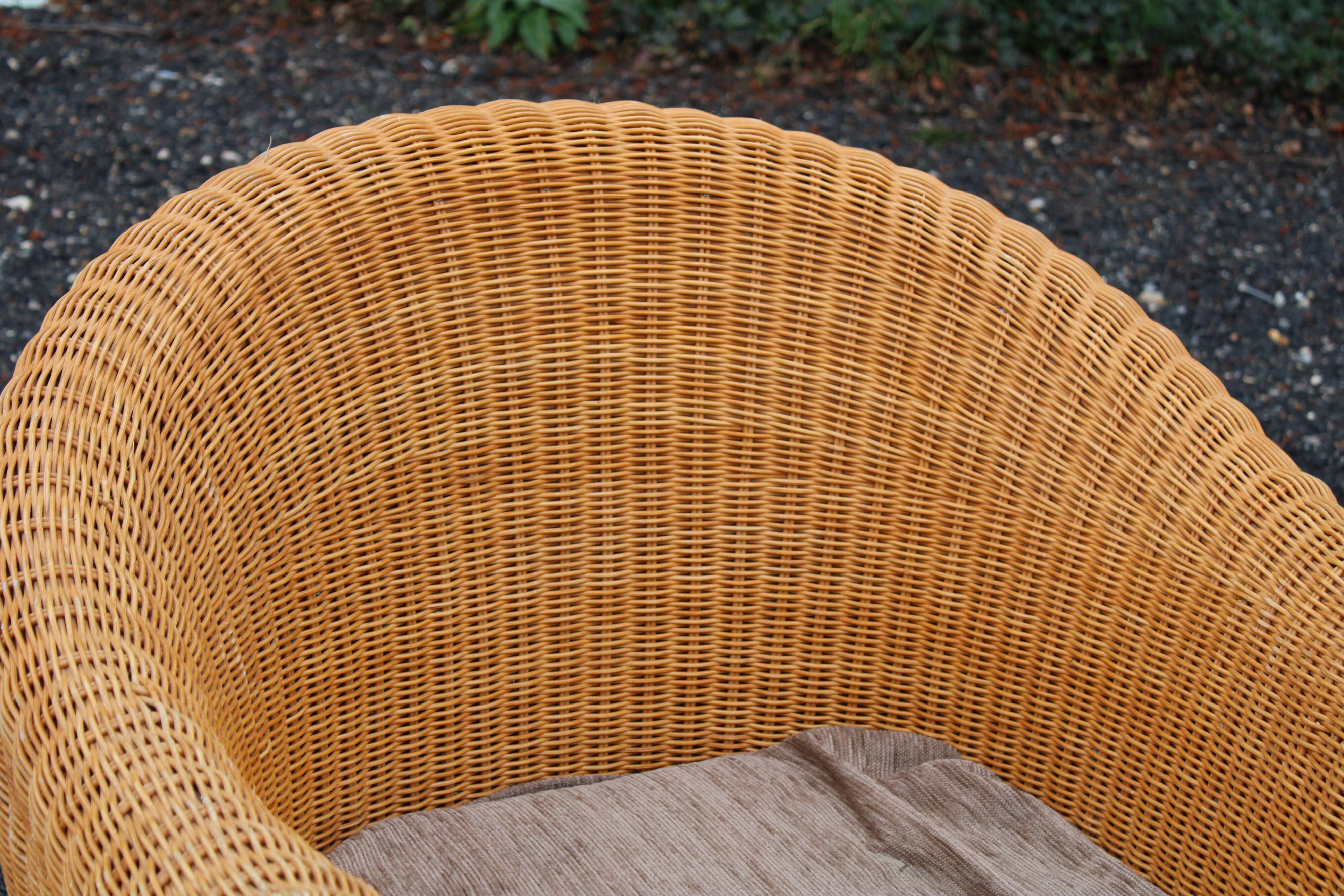 Wicker armchair