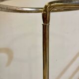 Modernist umbrella stand in chrome tube