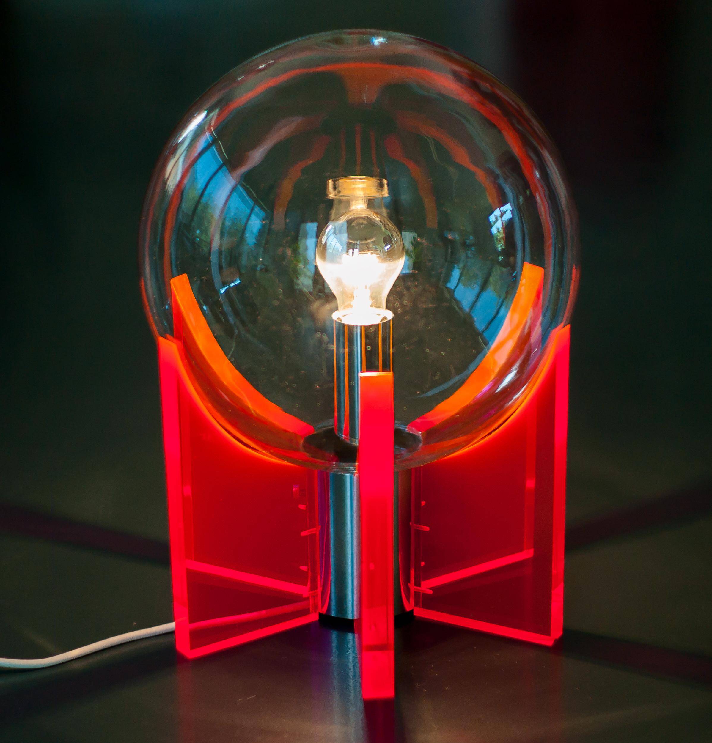 Acrylic lamp "King Sun"