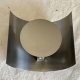 Vintage 1970s space age chrome wall lamp