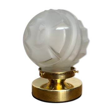 Vintage art deco globe installation lamp