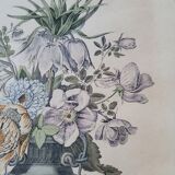 Floral engraving reproduction