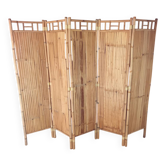 Paravent vintage bambou