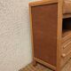 Vintage bedside table with compass legs