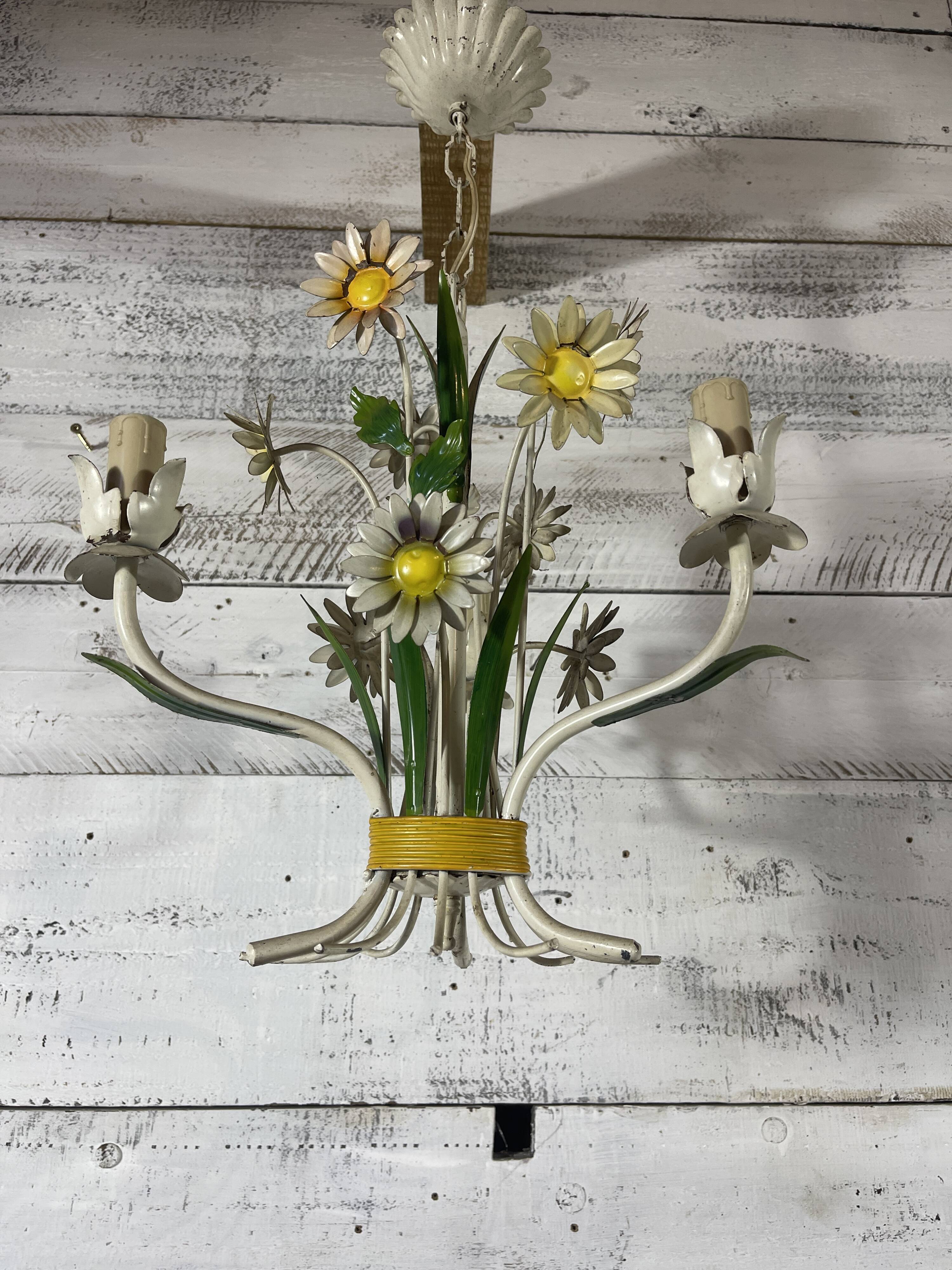 Antique daisy chandelier