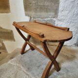 Small oak side table – French rustic style – 1920s
