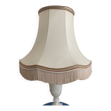 Large Vintage Carved Alabaster Lamp Classic / Empire Style 72 cm