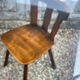 Series set of 36 vintage curved wood bistro chairs