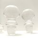 Pair of Transparent Crystal Decanter Bottles by Bleikristall, Germany