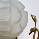 Lampe à posé globe vintage art déco