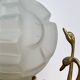 Vintage art deco globe installation lamp