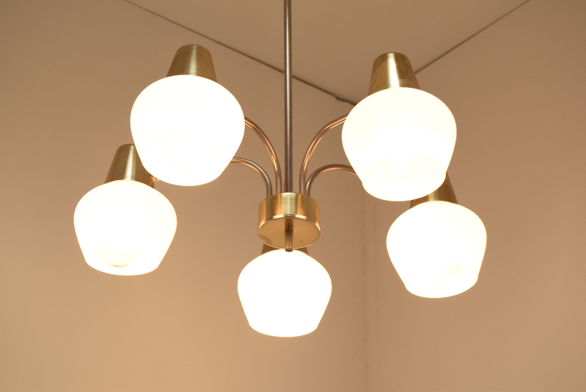Mid-century Chandelier by Kamenicky Senov 1970's.