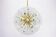 Gigantic brass star-shaped chandelier by Emil Stejnar, Austria, 1960s.