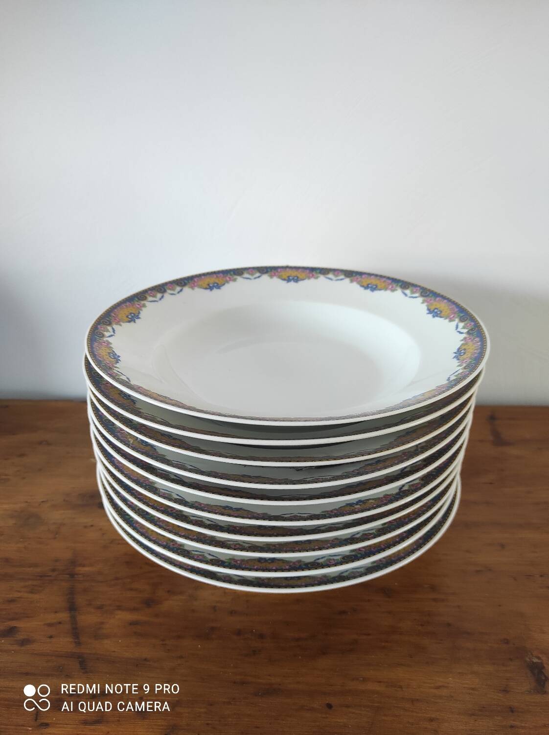 Lot of soup plates Limoges porcelain