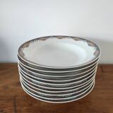 Lot of soup plates Limoges porcelain