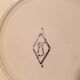 Art Nouveau dessert plate duo