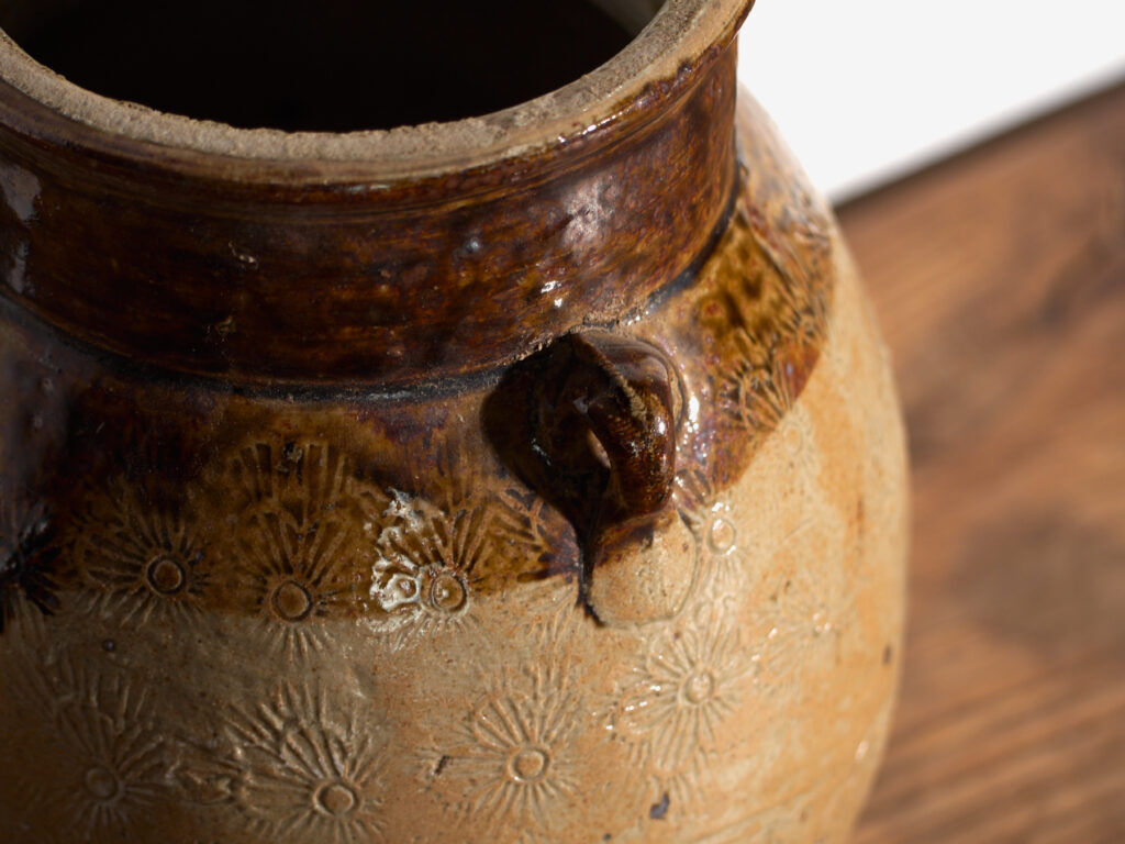 Ancient Chinese glazed stoneware vase – China, circa 1900