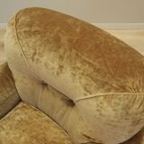 Velour armchair, Italian design, 1970s, production: Italy