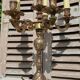 Chandelier bronze six branches électrique