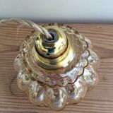 Glass globe pendant light