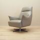 Leather swivel armchair, Italian design, 1990s, manufacture: Natuzzi