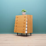 Commode en frêne, design danois, années 70, fabriqué au Danemark