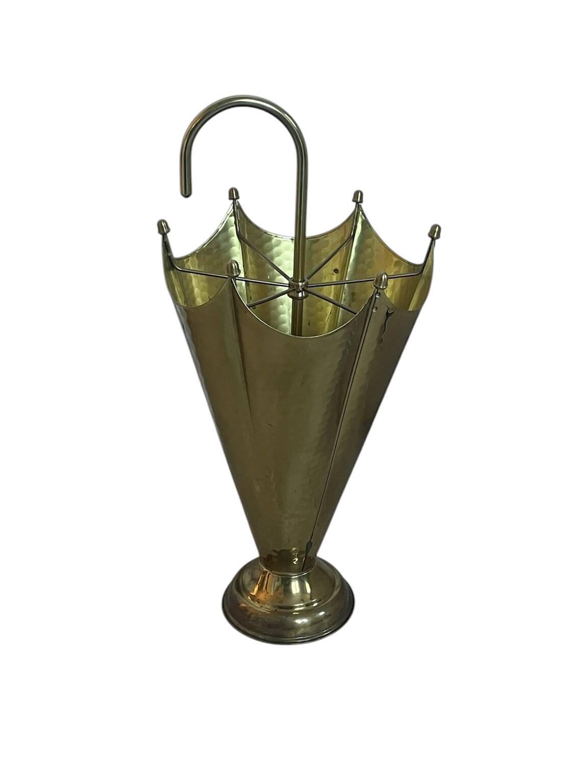 Vintage brass umbrella stand