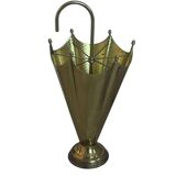 Vintage brass umbrella stand