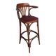 Fauteuil de bar de style Thonet Irish Pub / Siège en simili cuir rouge, milieu du siècle