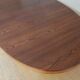 Extendable oval table baumann in elm central foot