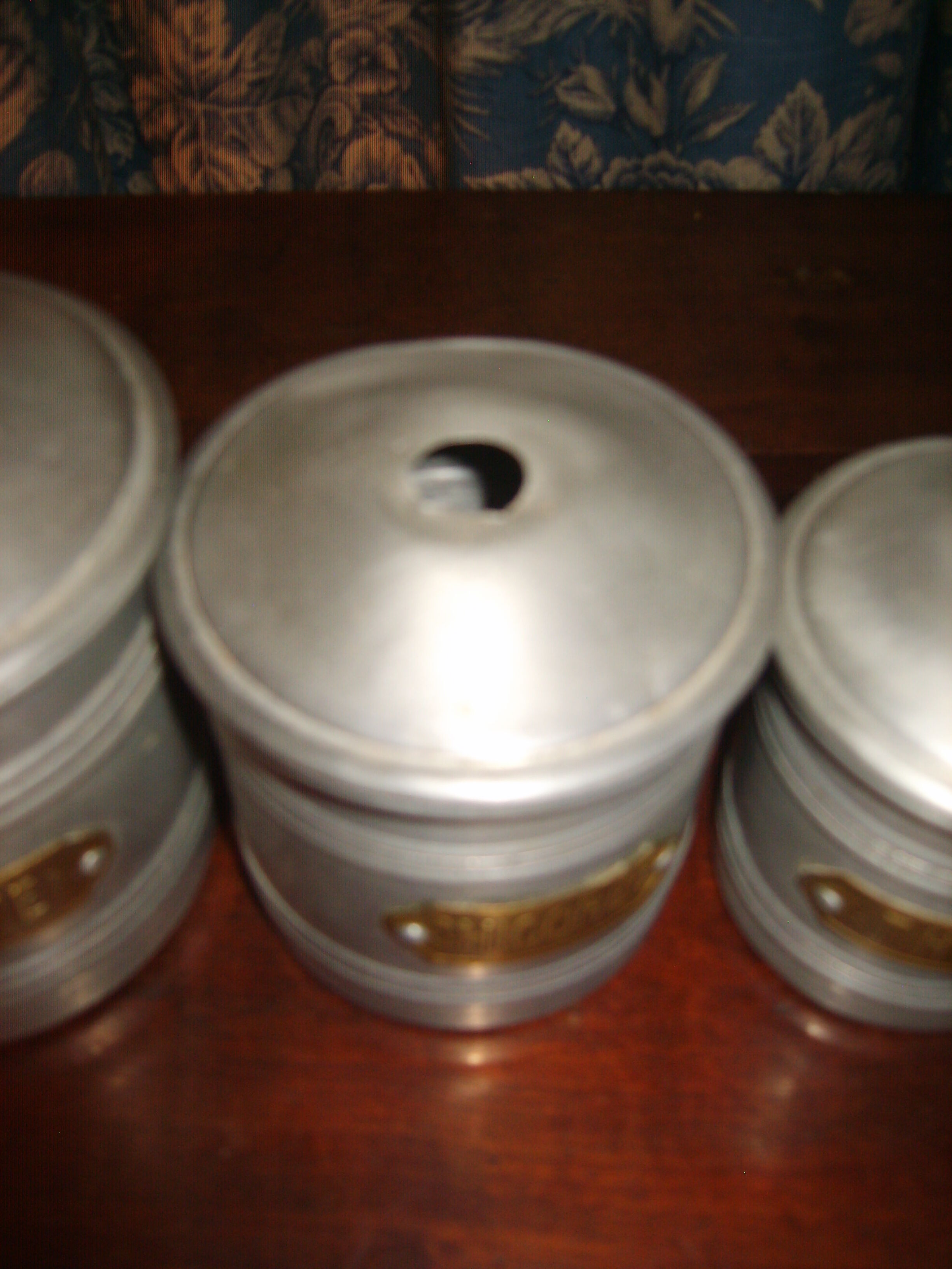 Set of 6 aluminum spice jars