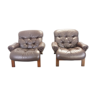 Armchairs by Odvin Rykken for Rebo 1970