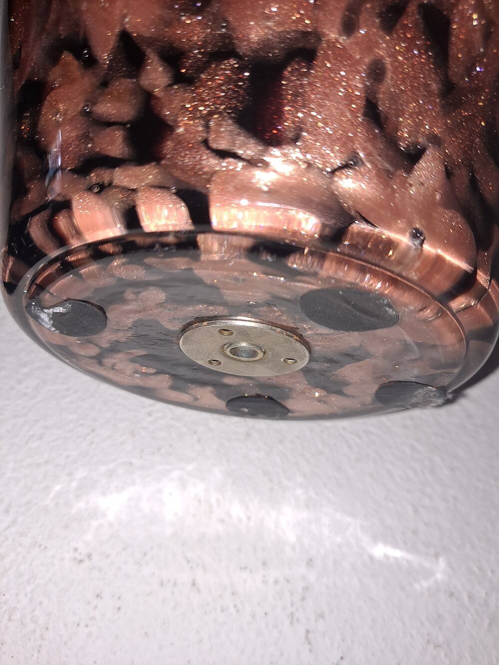 Murano Avventurina Table Lamp c1969 V Nason