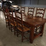 6 high back dining room chairs