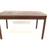 Scandinavian dining table "wallet" in teak, Hugo Troeds, Sweden, 1960