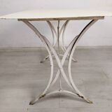 Table de jardin métal blanc