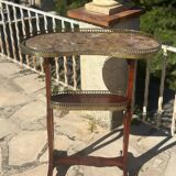 Louis XVI style mahogany kidney table