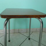 Black streaked brown formica stool 70