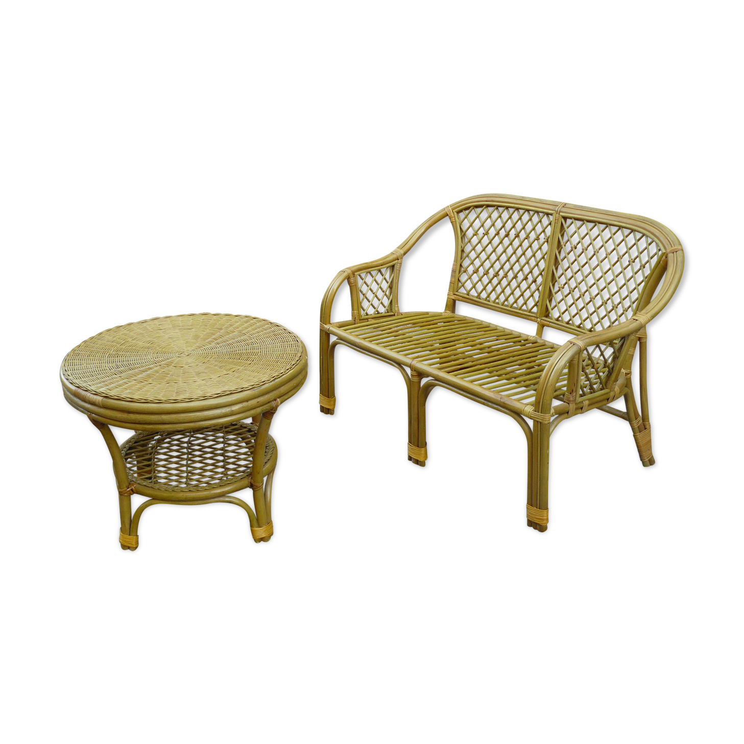 Rattan sofa