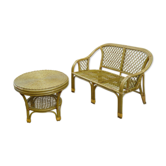 Rattan sofa