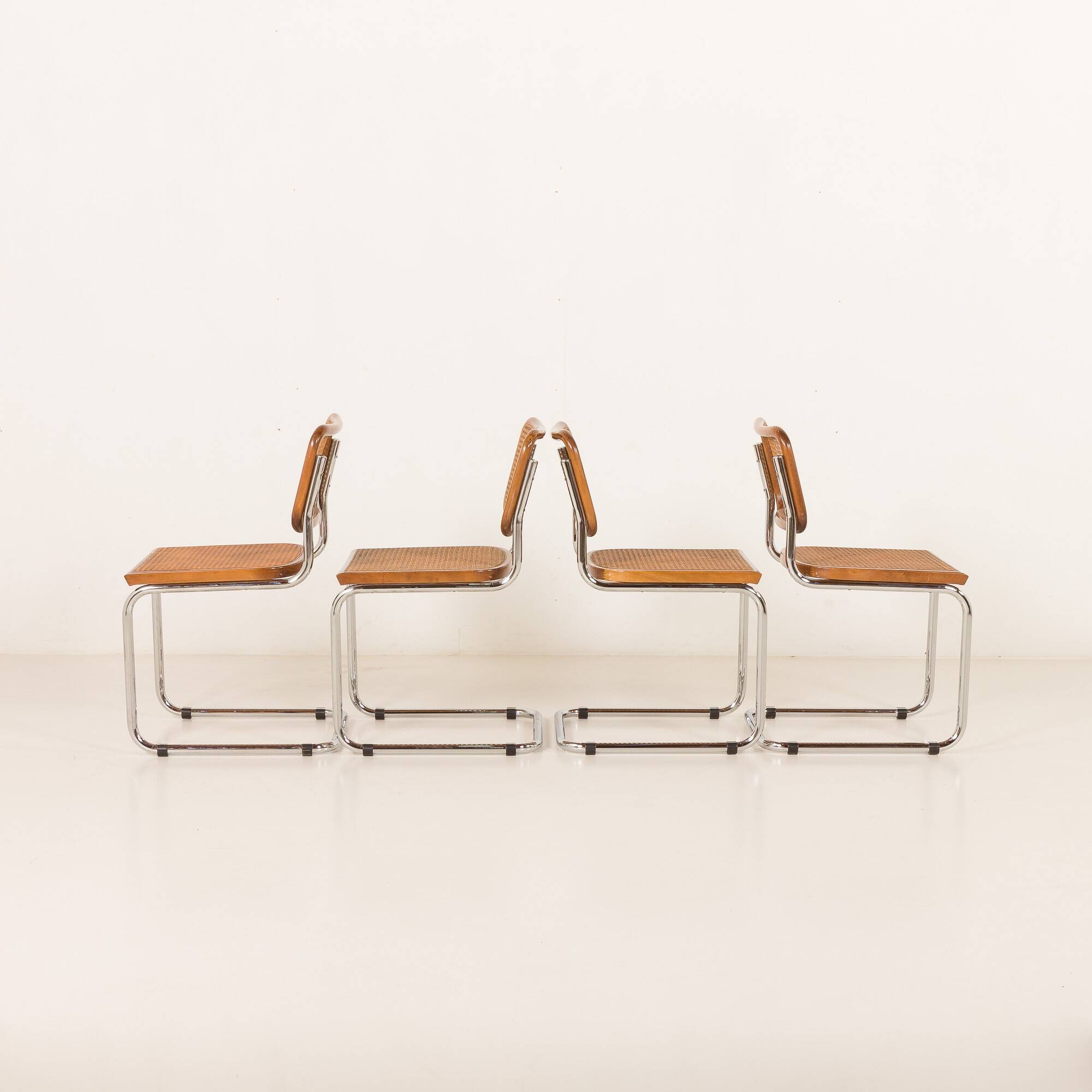 Vintage Italian Cesca chairs 1970s
