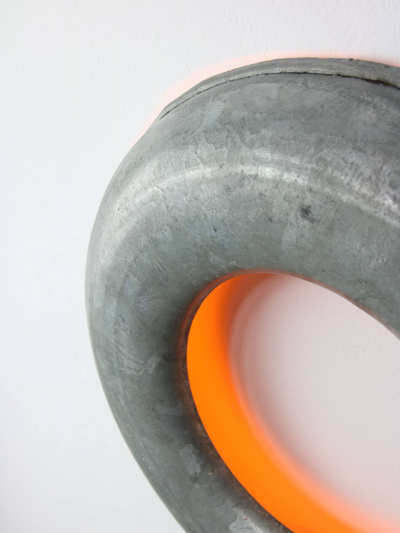 Vintage Italian Metal Donought Wall Lamp